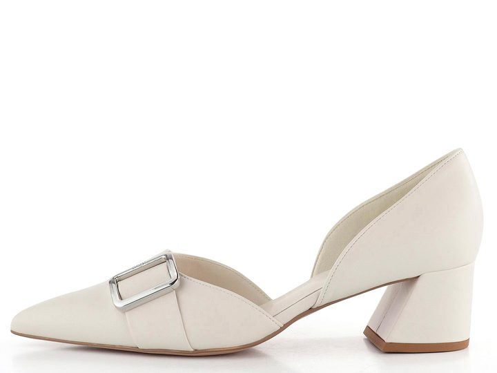 Högl lodičky na širokém podpatku Creme 9-104530