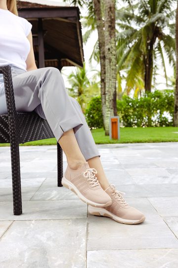 Remonte ružové úpletové tenisky D1S05-31