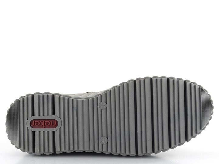 Rieker chelsea kotník na platformě šedý N2553-40