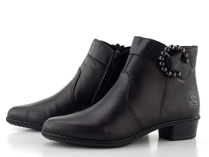 Rieker elegantní černý kotník Y0797-00