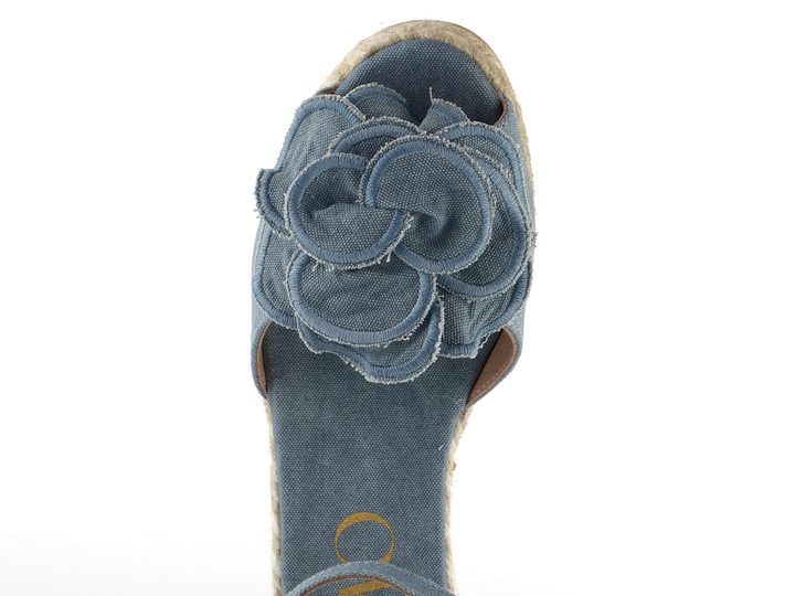 Gaimo sandály na klínu Yalena pique summ jeans