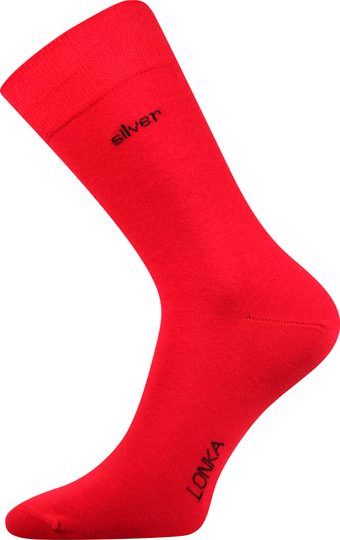 Lonka ponožky červené/ionty stříbra