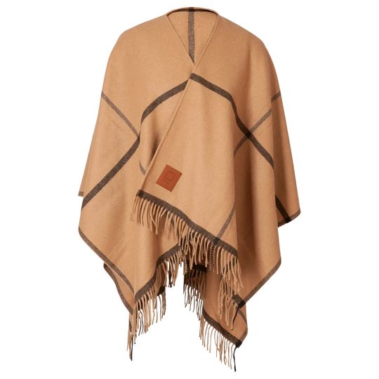 Högl luxusný vlnený pléd s kašmírom - pončo nut 0-196200-2400