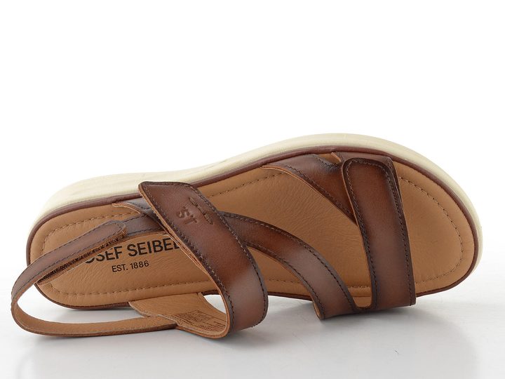 Josef Seibel sandály na suchý zip Sevran cognac 76405205