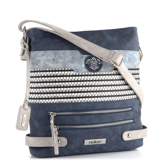 Rieker kombinovaná crossbody kabelka modrá H1346-16