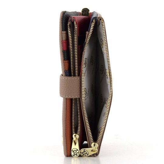 Dámská peněženka s odepínatelným pouzdrem béžová/barevná LCY-1949