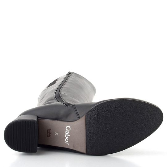 Gabor čižmy na podpätku čierne hladké vel.S 75.688.27