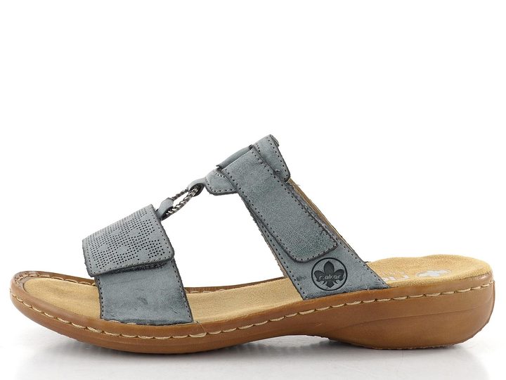 Rieker šľapky s upínacími pásikmi modré 60885-12