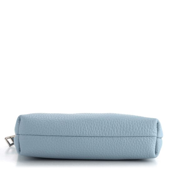 Elega kožená etuje sv. modrá/stříbro 68811