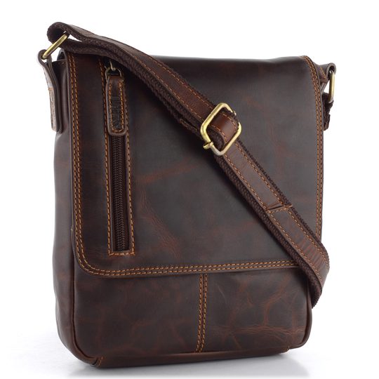 Pánske crossbody hnedé 7076