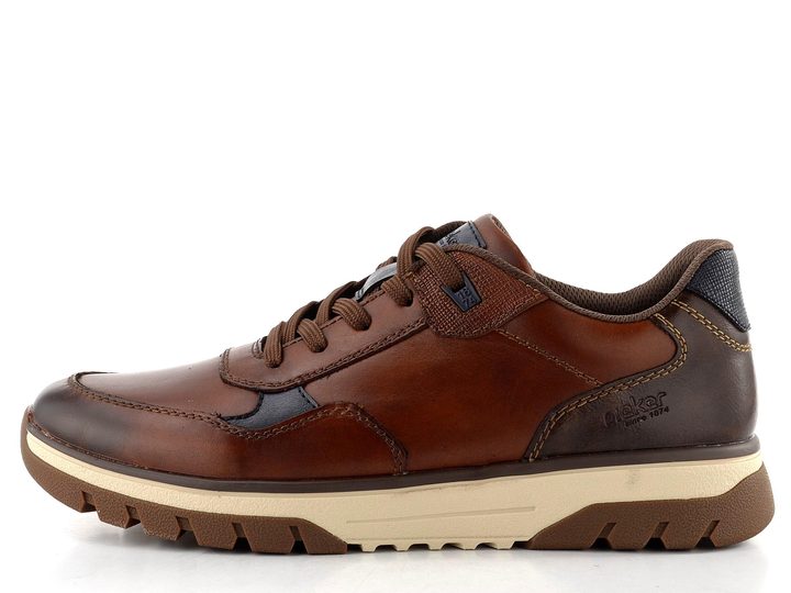 Rieker pánske šnurovacie poltopánky hnedé B9301-25