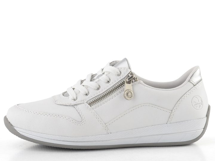 Rieker tenisky se zipy bílé N1100-81