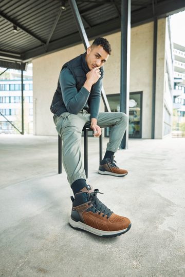 Rieker Revolution pánský šněrovací kotník hnědý U0161-22