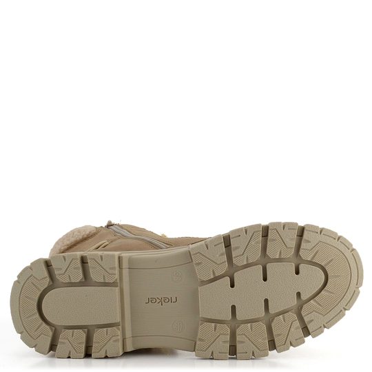 Rieker vyššia šnurovacia členková obuv béžová Z1121-64