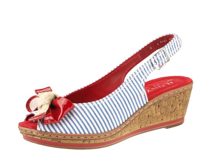 Ara sandály navy/rosso