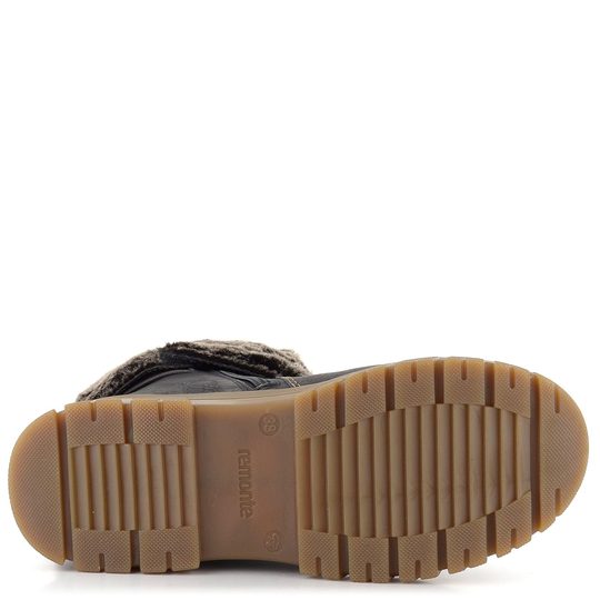 Remonte vyhrňovacie poločižmy s membránou čierne D0E70-01