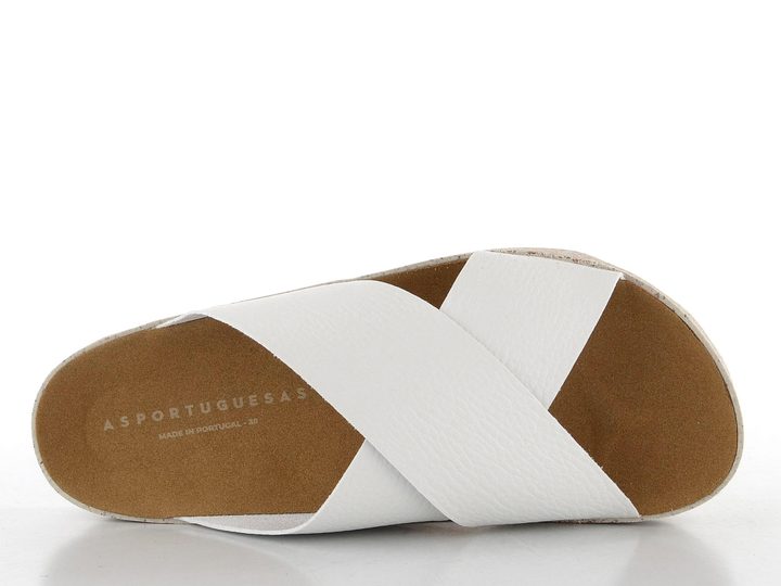 Asportuguesas bílé pantofle P018276001