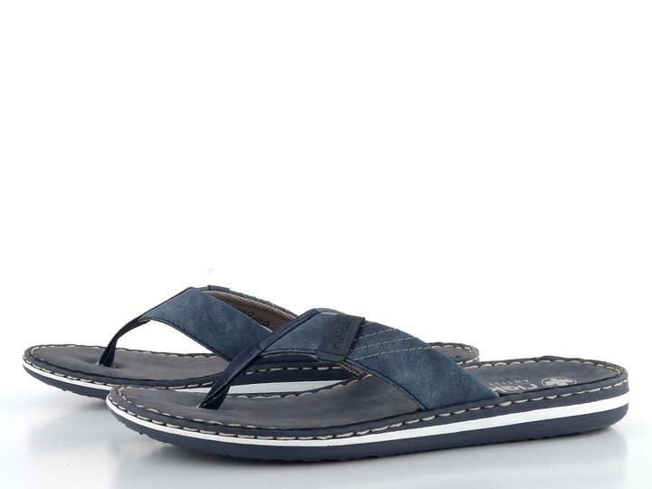 Rieker modré pánské žabky 21043-14