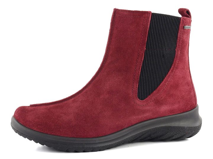 Legero členkové topánky so širokou pružinkou červené Gore-Tex 5-09571