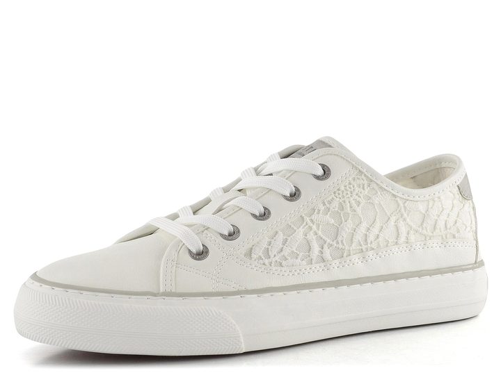 Mustang tenisky s krajkou Weiss 1272-309-001