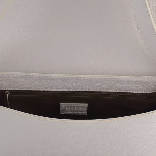 Elega kabelka-psaníčko krémové s klopnou 69478