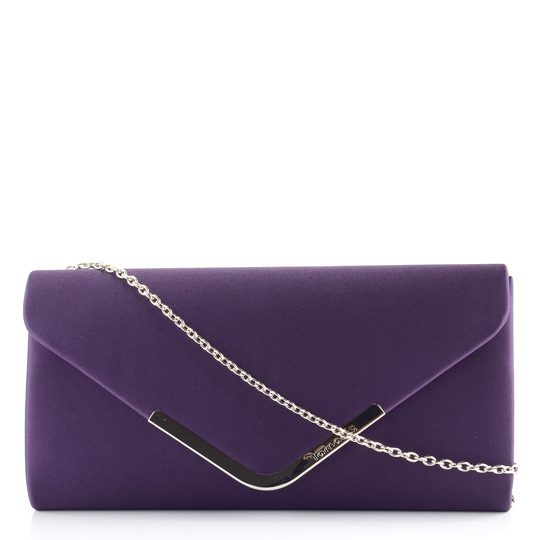 Tamaris saténové společenské psaníčko Purple 30454