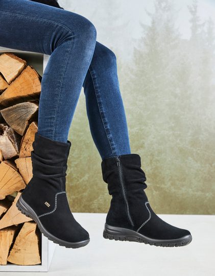 Rieker polokozačky černé s membránou Z7171-01