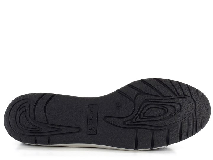 Caprice komfortní kožené baleríny Black 9-22163-42