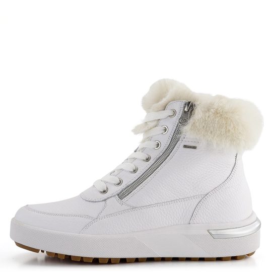 Geox členková obuv s kožušinkou na platforme biela Dalyla ABX D26QSA00046C1000