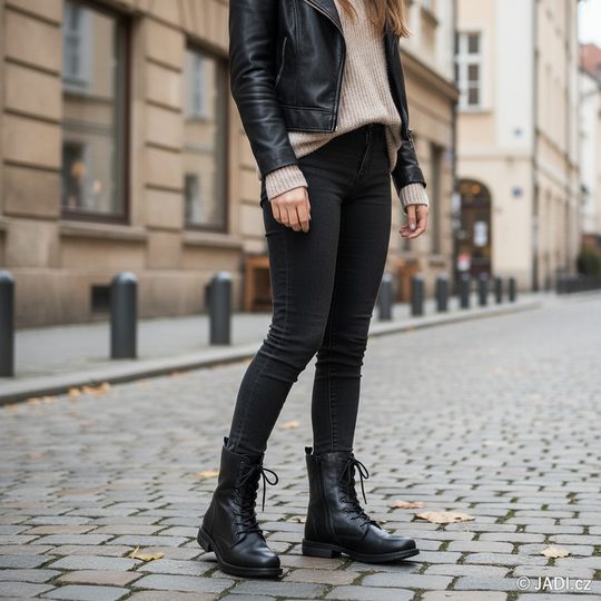 Creator šněrovací kotník se zipem Siviglia Black+Red IB 18268