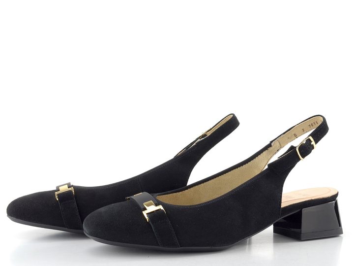 Ara širší lodičky s volnou patou Graz schwarz 12-20413-01