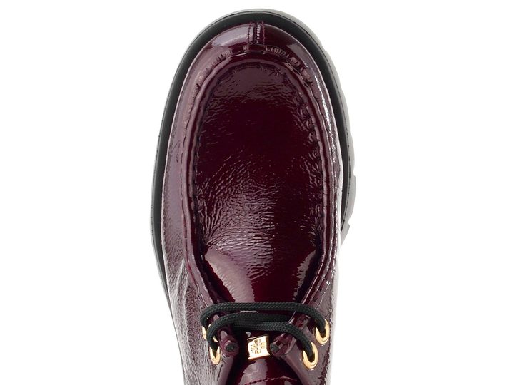 Högl metalické polobotky na hrubé podešvi cabernet 0-102416-4400