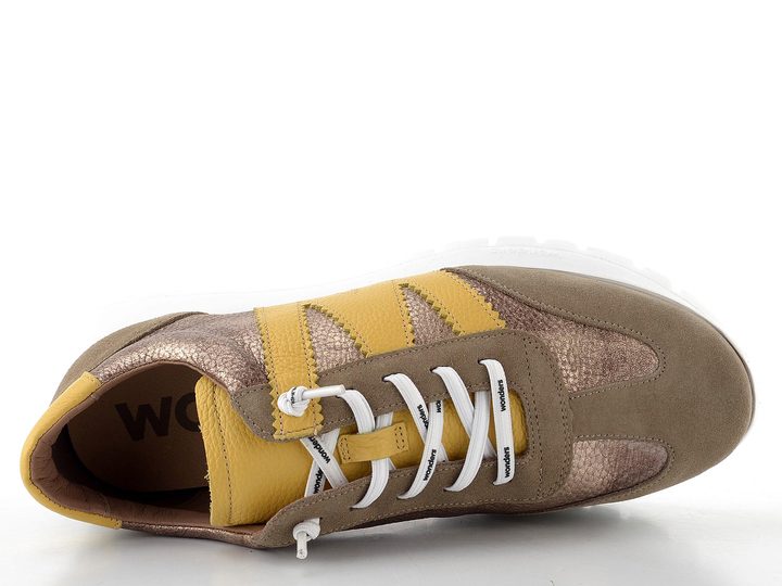 Wonders dámské tenisky taupe/oro/yellow A-2476