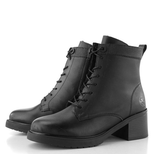 Rieker šněrovací kotník na podpatku černý Y5201-00