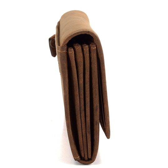 Lagen dámská peněženka ze zabroušené kůže hnědá 66-102