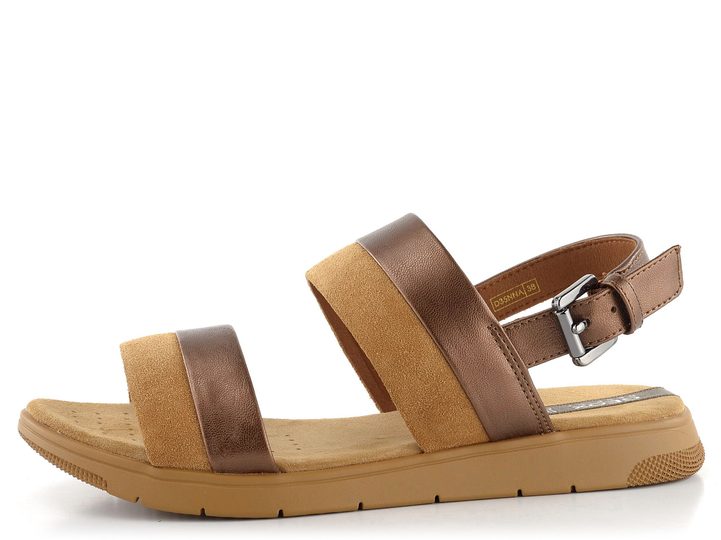 Geox pásikové sandále Dandra Bronze/Camel D35NNA0AJ22C6E5F