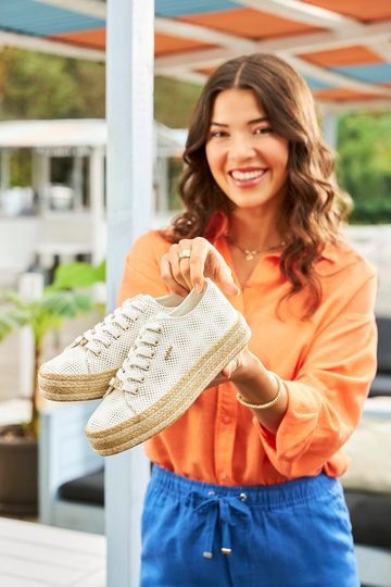 Rieker plátěné polobotky na platformě Pearlweiss 94005-80