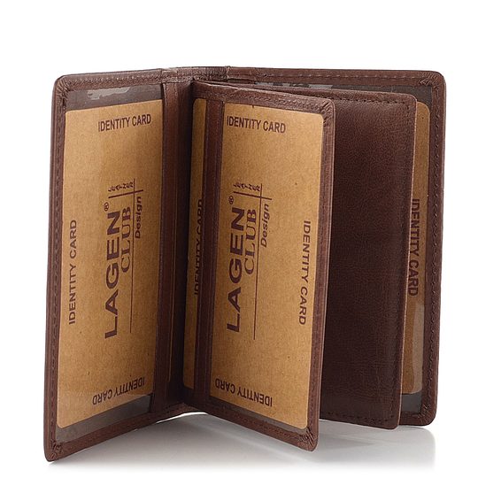 Lagen pouzdro na doklady hnědé V-61