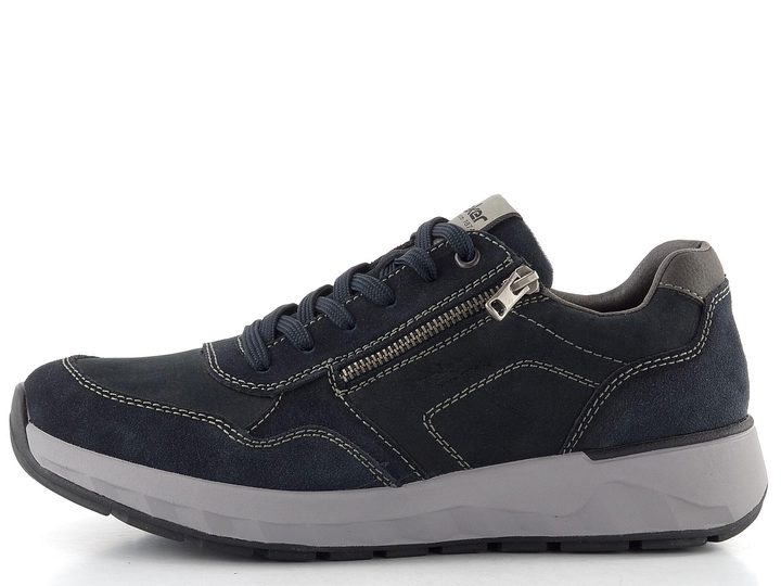 Rieker tmavo modré poltopánky so zipsom 11500-14