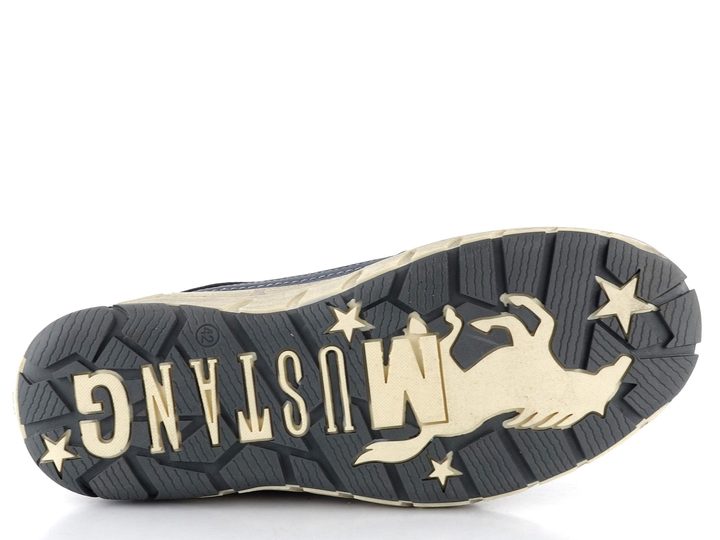 Mustang pánské modré polobotky se zipem 4160-302-008