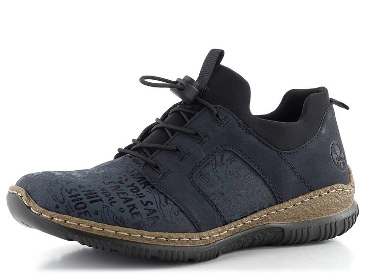 Rieker nazúvacie poltopánky modré N3295-14