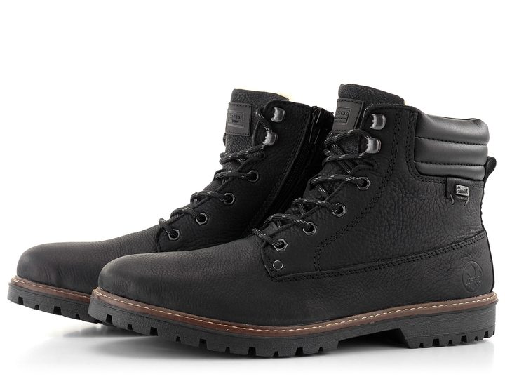 Rieker pánska vyteplená členková obuv s membránou čierna F3600-00