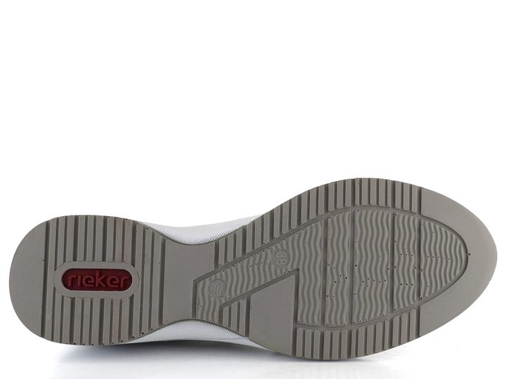 Rieker bílé polobotky na klínové podešvi N4322-80