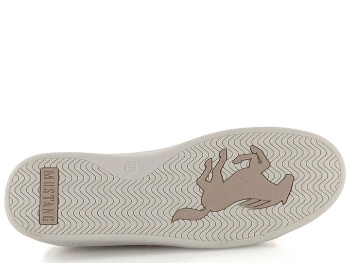 Mustang tenisky se zipem weiss/gold 1300-312-111