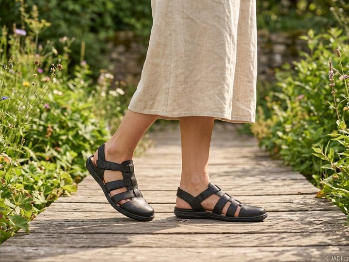 Josef Seibel páskové sandály Caitlyn black 75801002