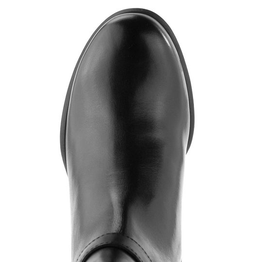 Ara kožený kotník na podpatku Prag Black 12-59216-01