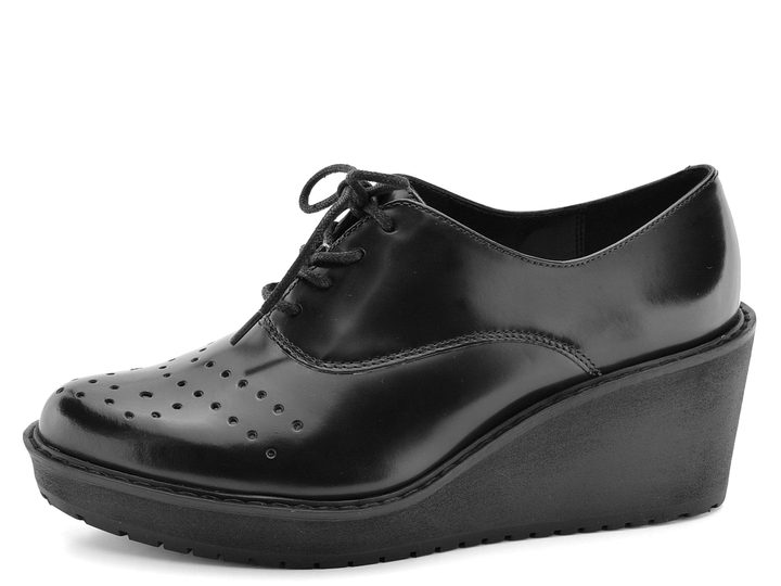 Clarks poltopánky čierne Game Oval