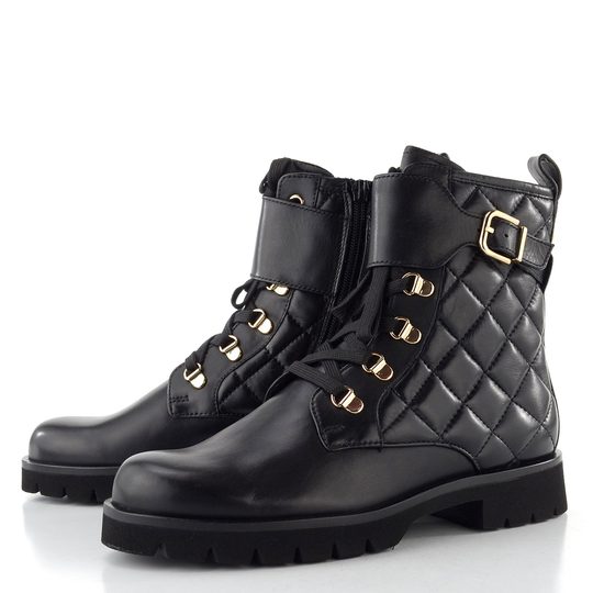 Högl luxusní šněrovací kotník černý 0-101540-0100