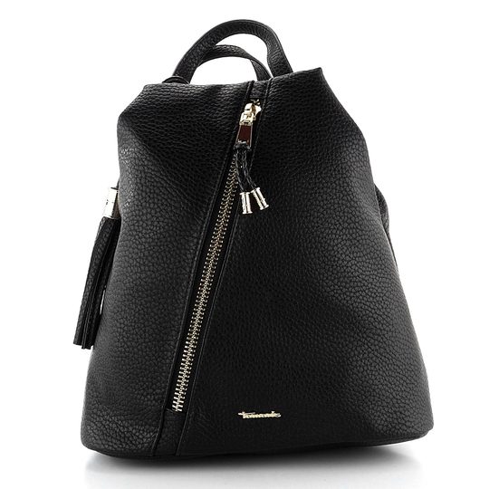 Tamaris mestský batoh so šikmým predným zipsom Carissa black 33187