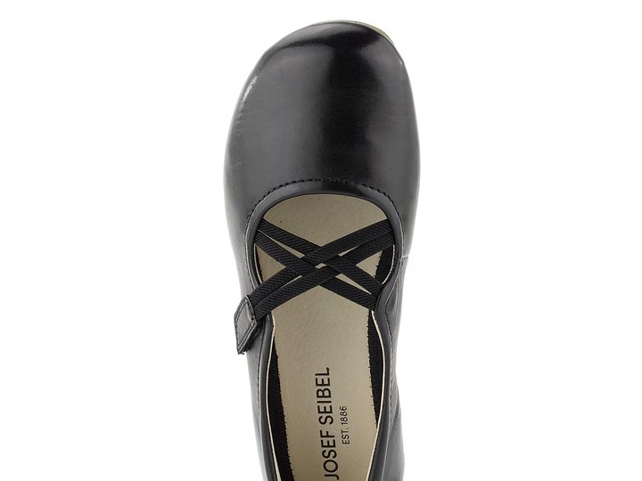 Josef Seibel baleríny s kříženými gumičkami černé 87239971